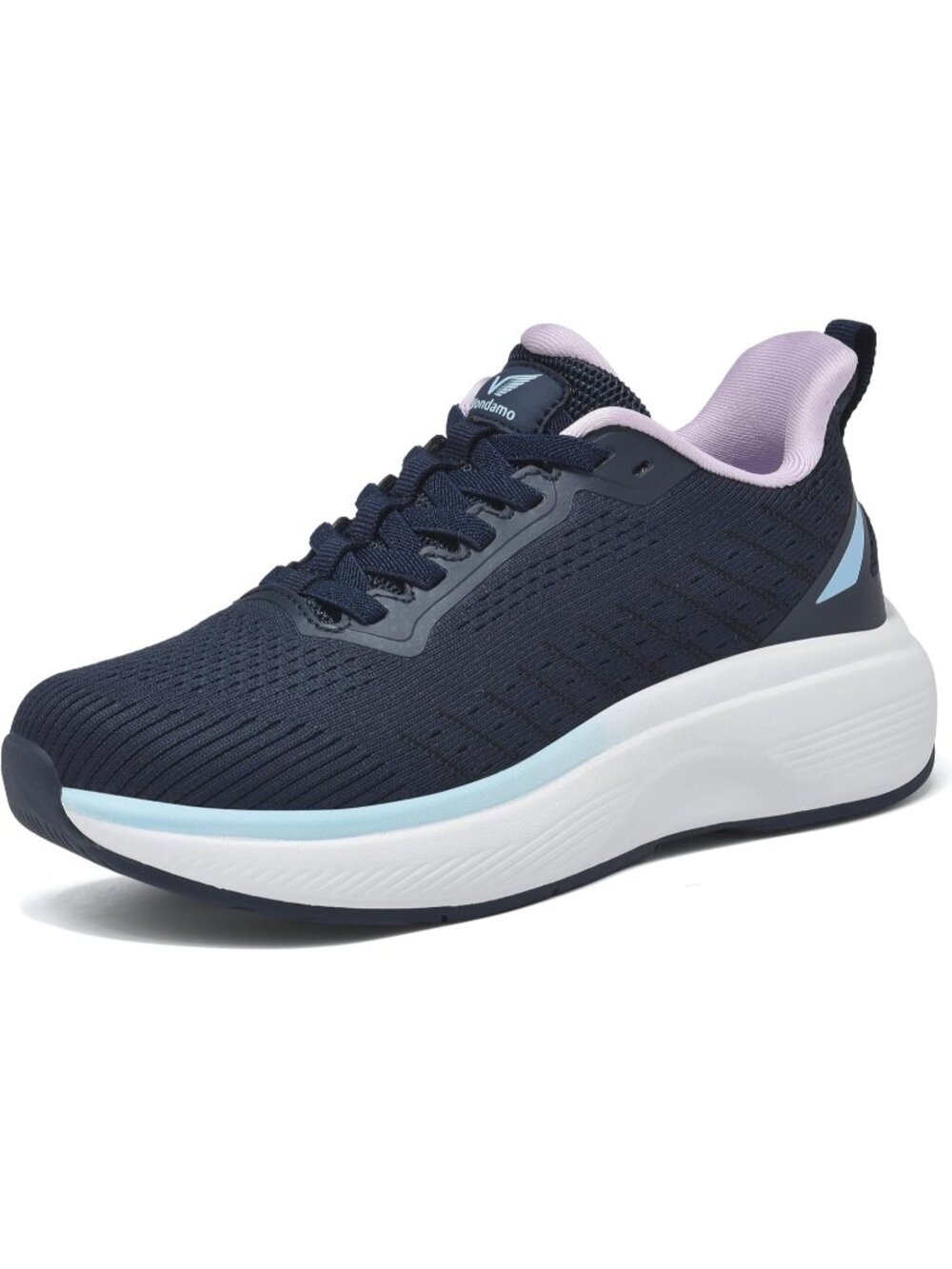 Women's Blue Comfortable Rebound Running Tennis Shoes Athletic Fashion Sneakers